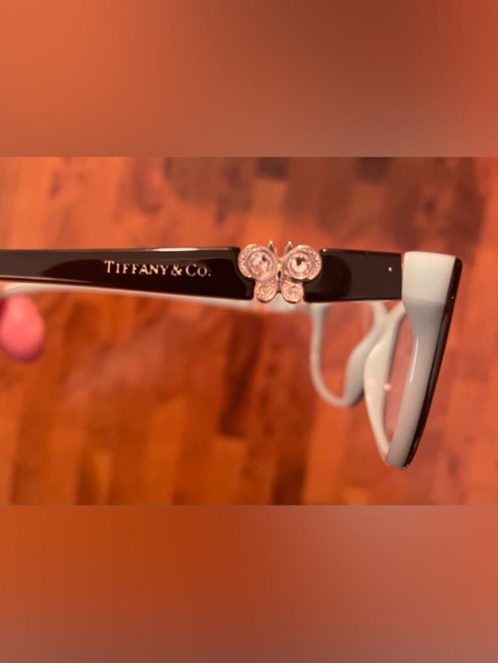 Tiffany & Co. Women's Eyeglass Frames. Black & Blue. Butterfly Accents. TF2051B - Picture 10 of 13
